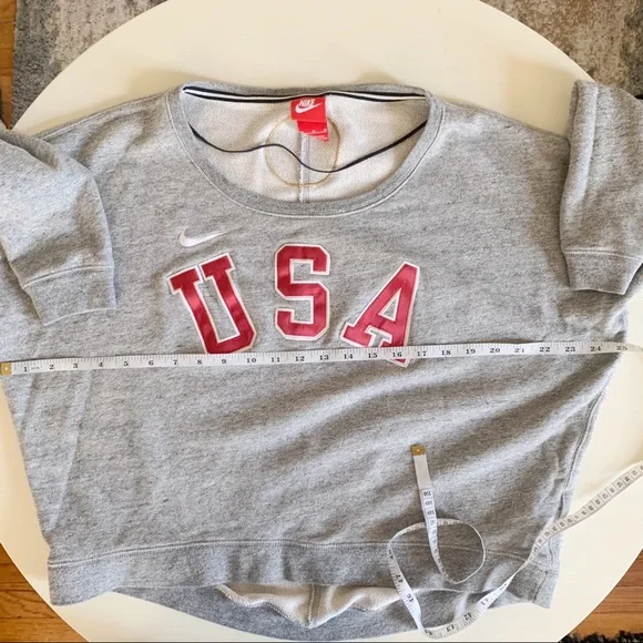 Nike Olympic Team USA Cropped Sweatshirt Medium - Picture 6 of 9